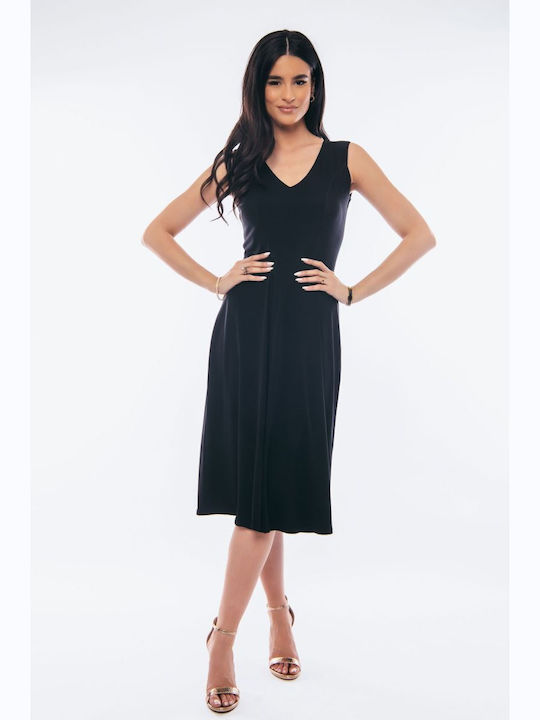 BelleFille Midi Dress Black