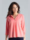 Lenitif Women's Blouse Long Sleeve Pink