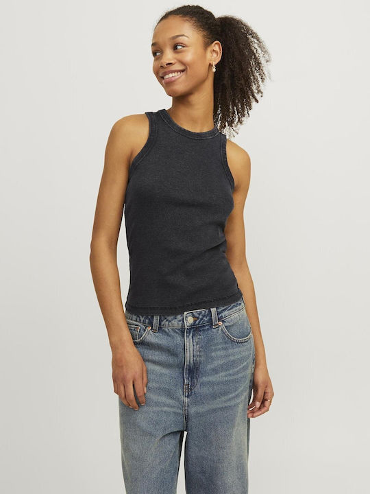 Jack & Jones Damen Bluse Ärmellos Schwarz