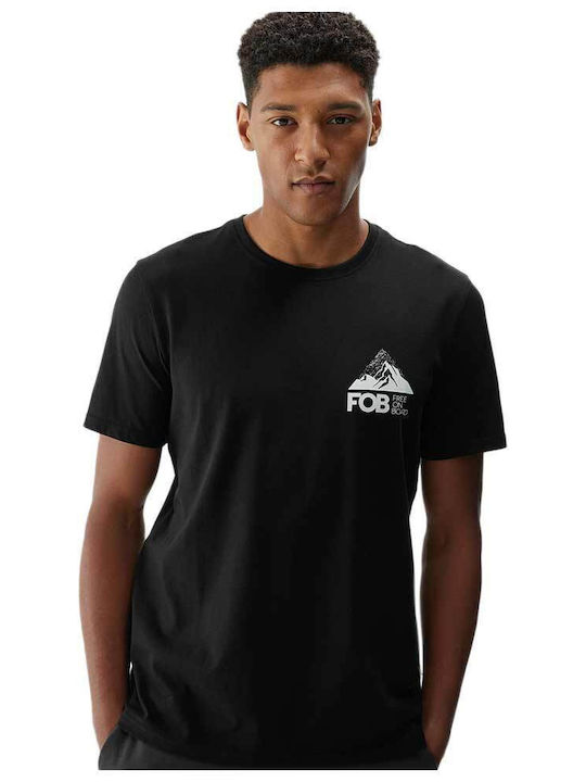 4F Herren T-Shirt Kurzarm Schwarz