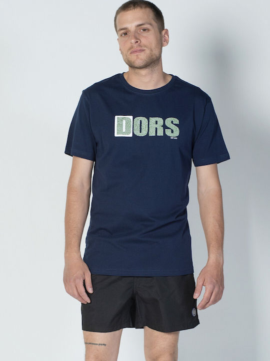 Dors Herren T-Shirt Kurzarm Blau