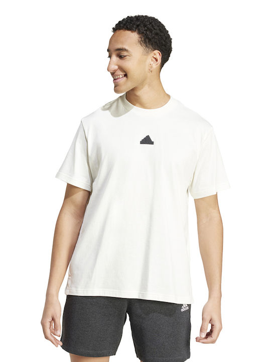 Adidas Sj T Q3 Ανδρική Μπλούζα Λευκή