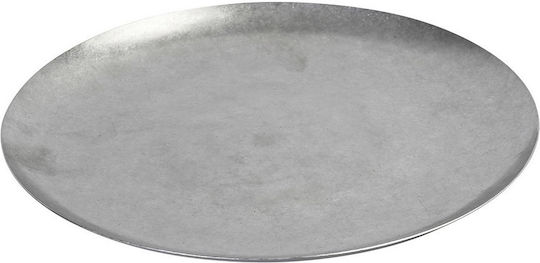 Espiel Snow Πιάτο Ρηχό Inox Γκρι με Διάμετρο 30cm