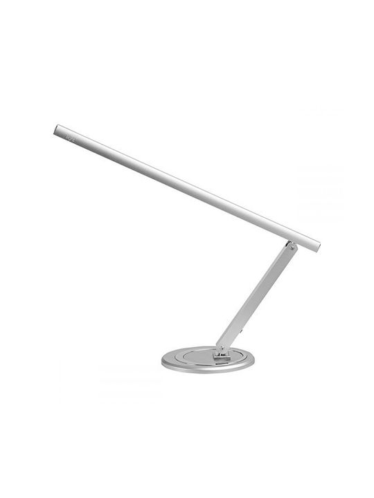 LED Schreibtischlampe in Silber Farbe