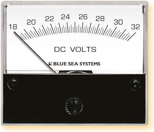 Blue Sea Systems Electric Panel Voltmeter Analog Single-phase 11.RE.61022