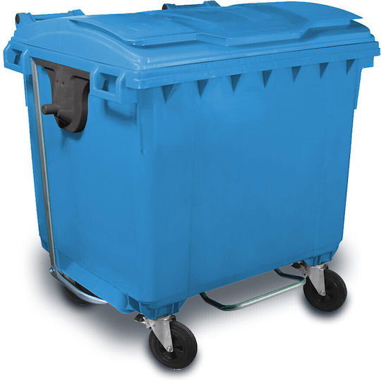 Green City International Plastic Coș de gunoi Deșeuri 1100lt Albastru