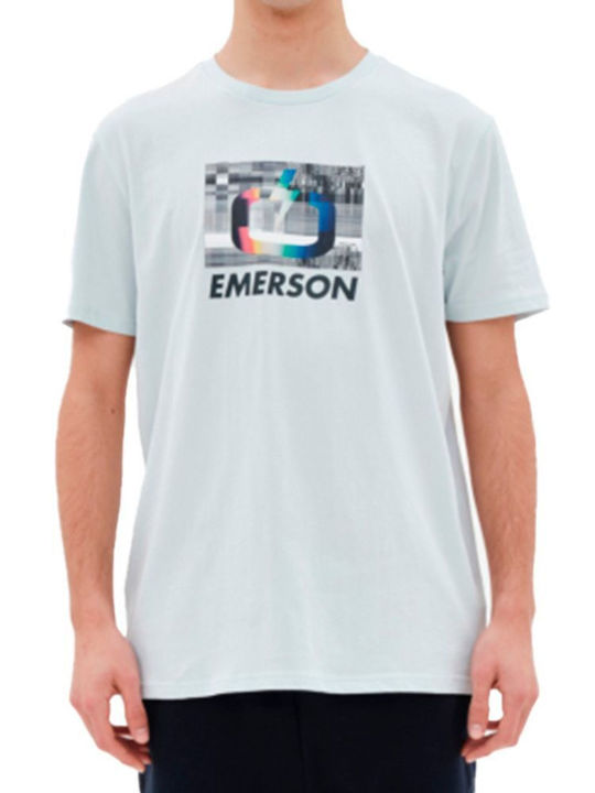 Emerson Herren T-Shirt Kurzarm Hellblau