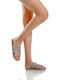 Flache Sandalen für Damen in Beige Farbe