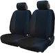 3Lines Front Car Covers 2pcs Towel Black
