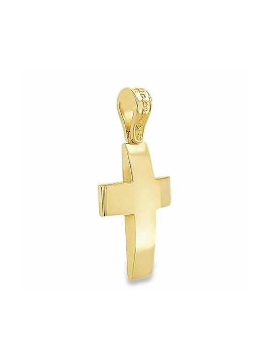 Xryseio Damen Gold Kreuz 14K