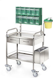 DM Construction Τροχήλατο Τραπεζάκι Krankenpflege B50xT70xH85cm D-25