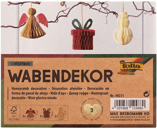 Set of 3 Christmas Tree Ornaments
