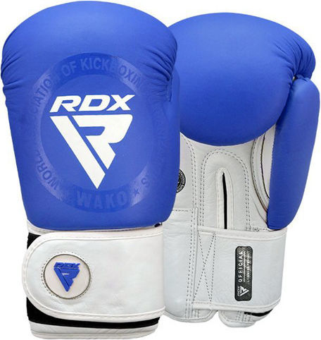 RDX Boxing Gloves Leather for Match Blue