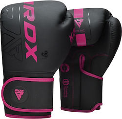 RDX Γάντια Πυγμαχίας Δερμάτινα για Αγώνα Ροζ