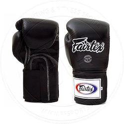 Fairtex Γάντια Πυγμαχίας Δερμάτινα για Αγώνα Μαύρα
