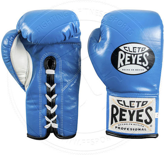 Cleto Reyes Leather Boxing Competition Gloves Blue
