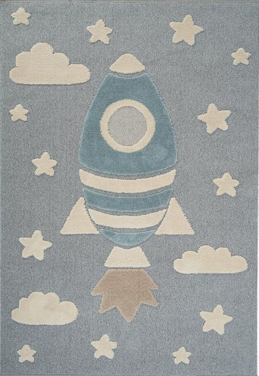 Klonaras Kinder Teppich Blau 160x230cm Klonaras Kinder Teppich Blau 160x230cm