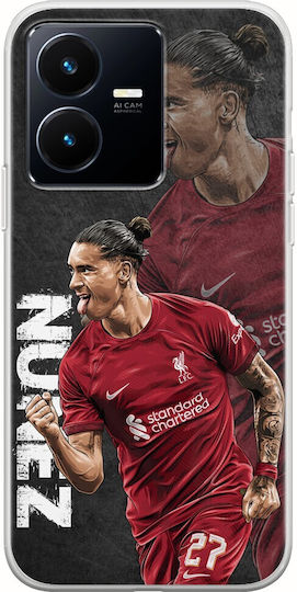 Fotbaliști celebri Darwin Nunez Vivo Y22s - Carcasă flexibilă din silicon transparent TPU