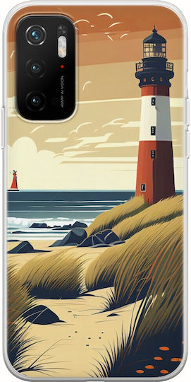 Футляр за мобилен телефон Lighthouse Xiaomi Poco M3 Pro 5g - гъвкав TPU прозрачен силикон