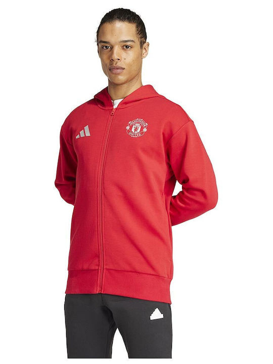 adidas Manchester United Geacă Cu Glugă Roșie JN2901 | Skroutz Romania