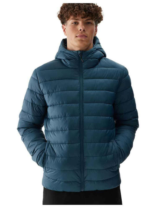 4F Herren Jacke Lässig Blau