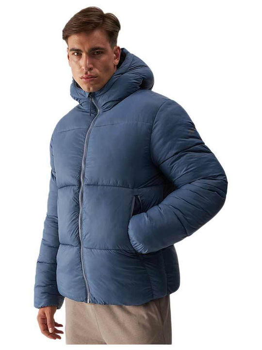 4F Herren Jacke Lässig Blau