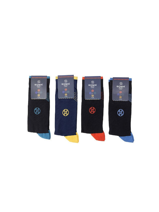 Soma Socks Casual Bărbați Șosete Colorful 4Pachet