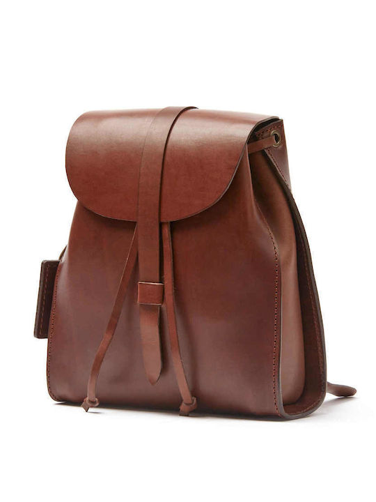 The Dust Company Leather Women's Bag Backpack Brown