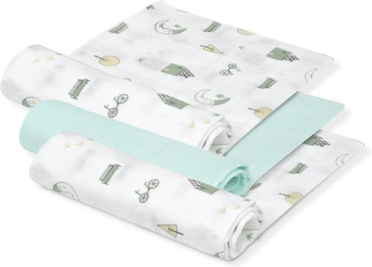 Interbaby Pătură De Înfășat 55x70cm 3 Bucăți