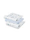 Interbaby Pânze de Înfășat din Muselină Blue Albastru 55x70εκ. 3buc