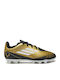 F50 Club Messi Kids Molded Soccer Shoes Gold Metallic / Cloud White / Core Black