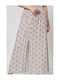 Peccato Maxi Skirt in White color