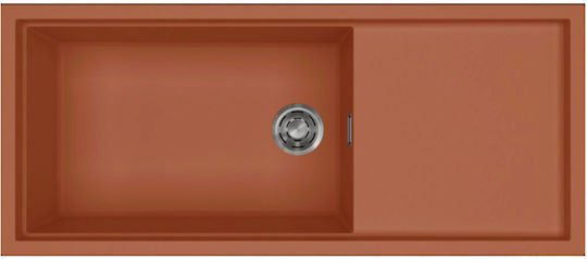 Elleci Drop-In Spüle Inox B116xT50cm Silber