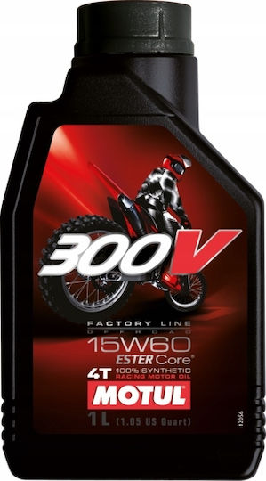 Motul 300v Motorradöl für Viertaktmotoren 15W-60 1Es