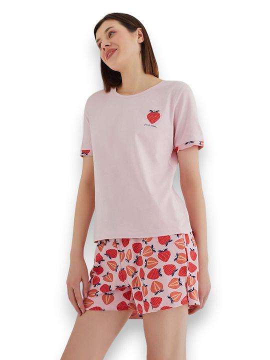 Summer Women's Pyjama Set Red Ipektenim