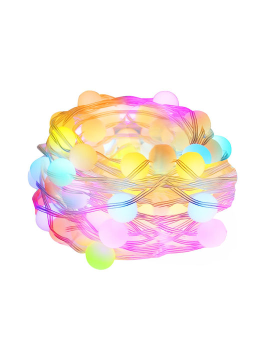 33 LED RGB USB Weihnachtsbeleuchtung in Reihe