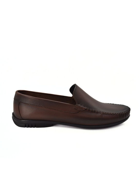 Hawkins Premium Men's Leather Moccasins Brown