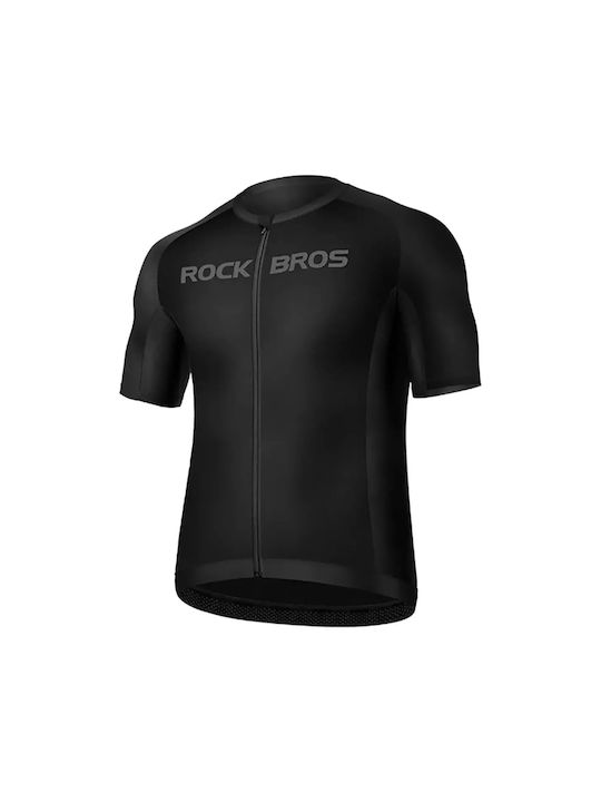 Rockbros Short Sleeves Cycling Jersey Black