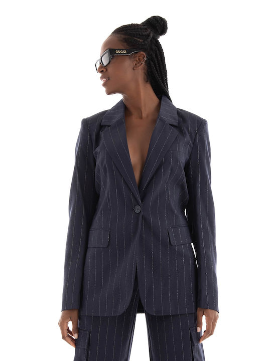 Only Blazer pentru femei Sacou Albastru marin