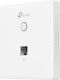 TP-LINK EAP115-Wall v2 Точка за достъп Wi‑Fi 4 - Безжична мрежа 4 Единична лента (2.4GHz)