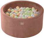 Meow Baby Ball Pit 90x90x40cm. Beige