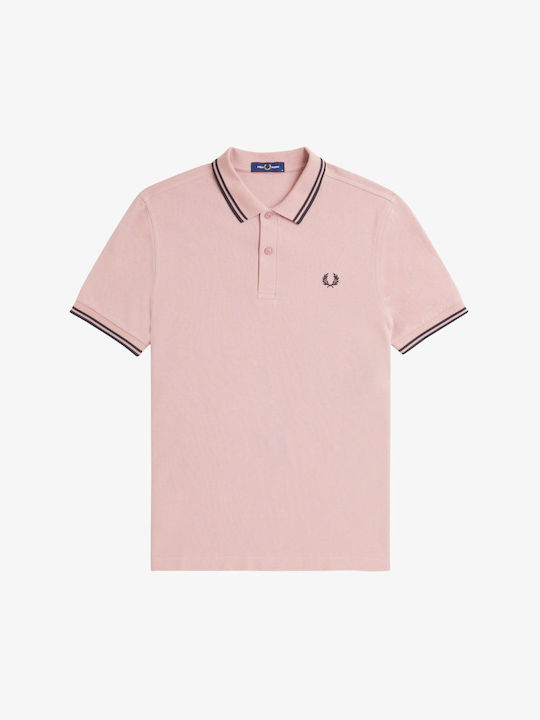 Fred Perry Ανδρική Μπλούζα Polo Ροζ