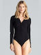 Figl Long Sleeve Bodysuit Black