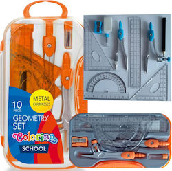 Colorino Set 10 Instrumente Geometrice Colorino Set 10 Instrumente Geometrice