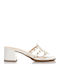 Leder Sandalen Weiß