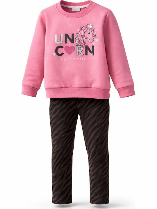 Kinder-Set mit Leggings Winter 2Stück Rosa