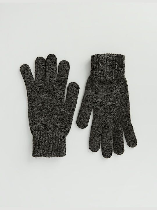 Diverse System Men's Knitted Gloves Grey Melange-Black Klasik III