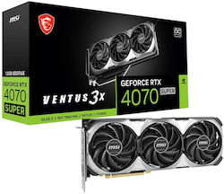 MSI GeForce RTX 4070 Super 12GB GDDR6X Ventus 3X OC Graphics Card