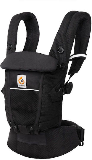 Ergobaby Klassischer Tragesack Adapt SoftFlex Mesh Onyx Black mit Maximalgewicht 20.4kg