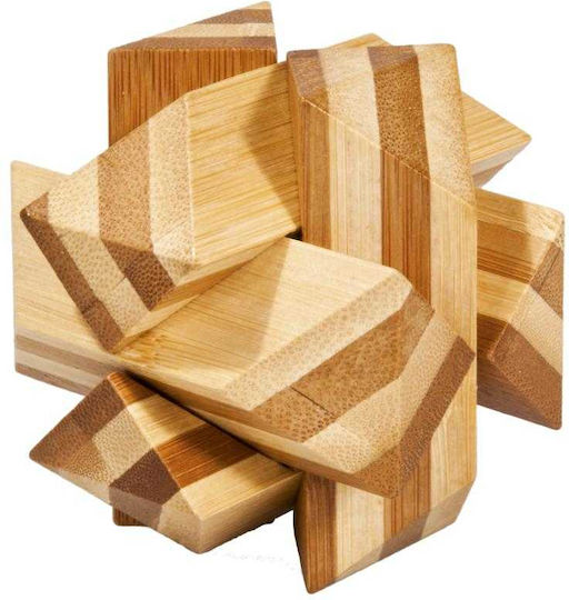 Wooden Bamboo Angular Knot Iq Logic Game
